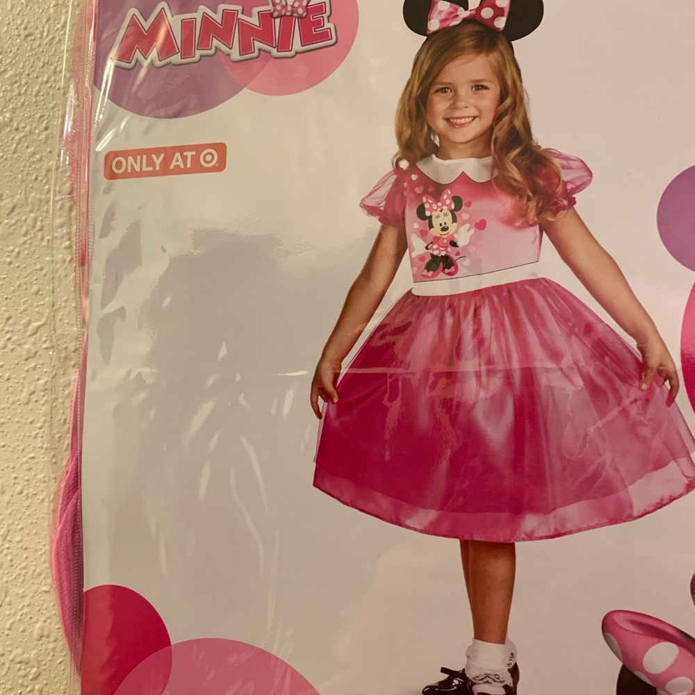 NWT Disney Minnie Mouse Dress Costume Medium (3T-4T) Target Exclusive - Picture 3 of 5